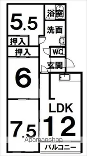 ピアチェーレ柏林台【3階】の間取り